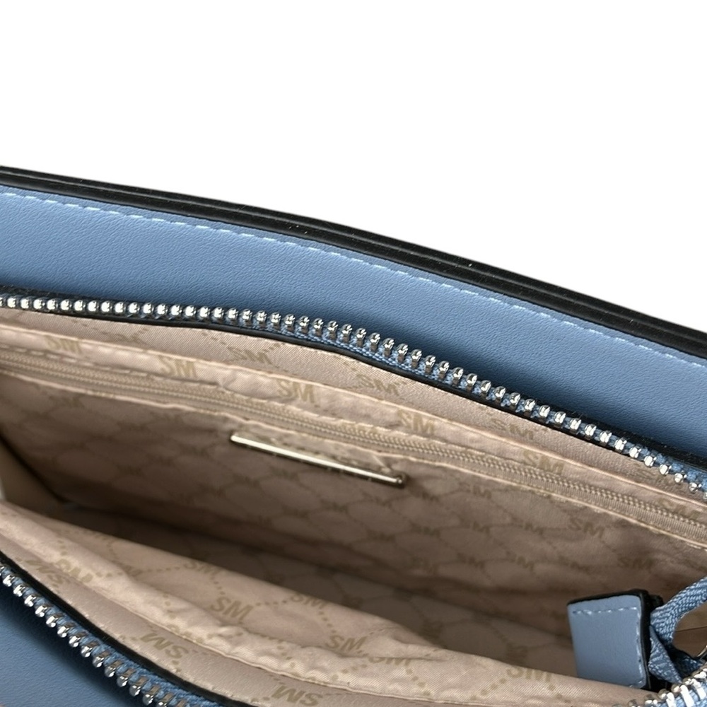 Steve Madden Bevelyn Satchel Blue Purse NWT - Picture 7 of 16